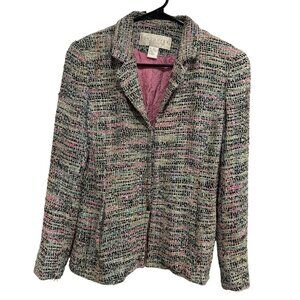 Doncaster Women's Blazer Jacket Size M Multicolor Silk Rayon Blend